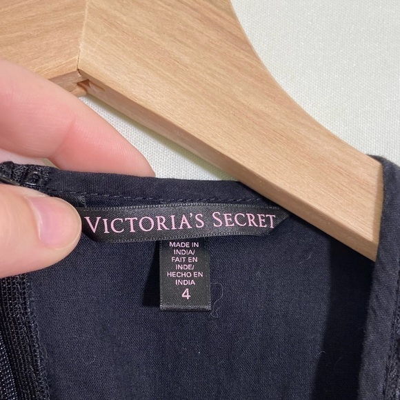 VICTORIA’S Secret Teddy High Neck Lace Sleeveless Halter Jumper Romper Set Sz 4 - Picture 6 of 6